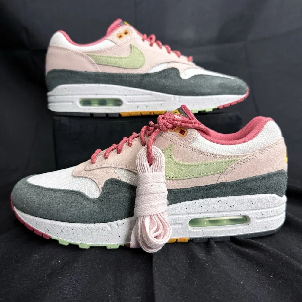 Nike Mens Air Max 1 Easter Celebration Leather Sneakers Shoes FZ4133-640 Sz 8.5